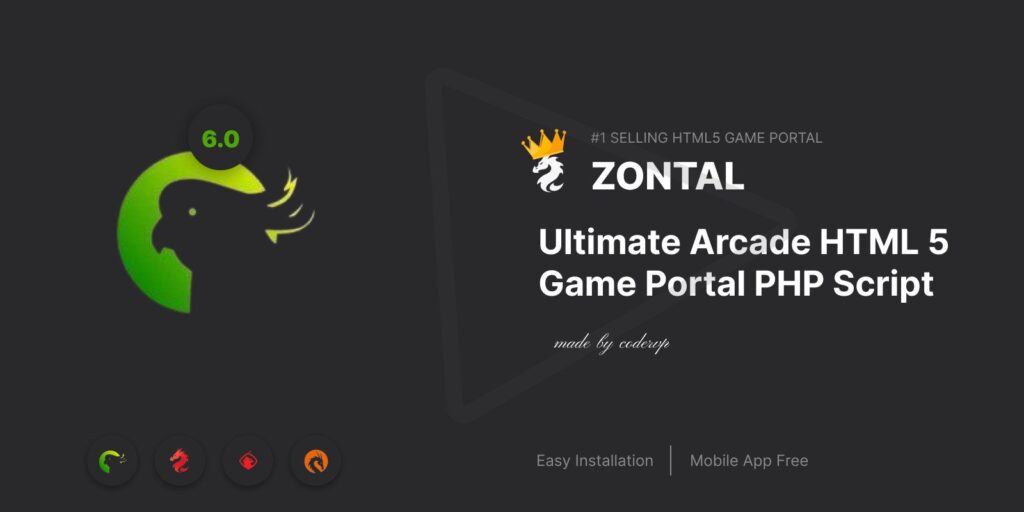 Zontal v3.0 - Arcade HTML 5 Game Portal PHP Script